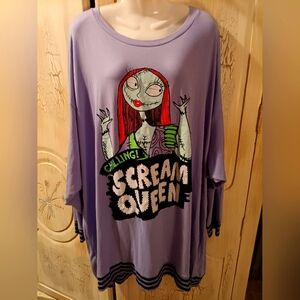 Sally - Nightmare Before Christmas Purple Shirt